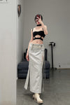 BORIS BIDJAN SABERI Apron WORKER1 F1603D Light Grey